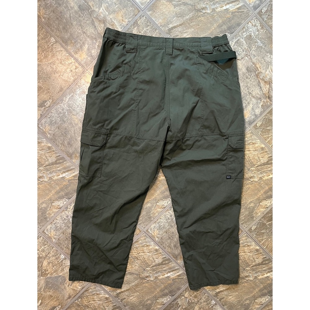 5.11 Tactical Taclite Pro Cargo Pants Mens 42x30 Green Ripstop 74273 - Picture 3 of 10